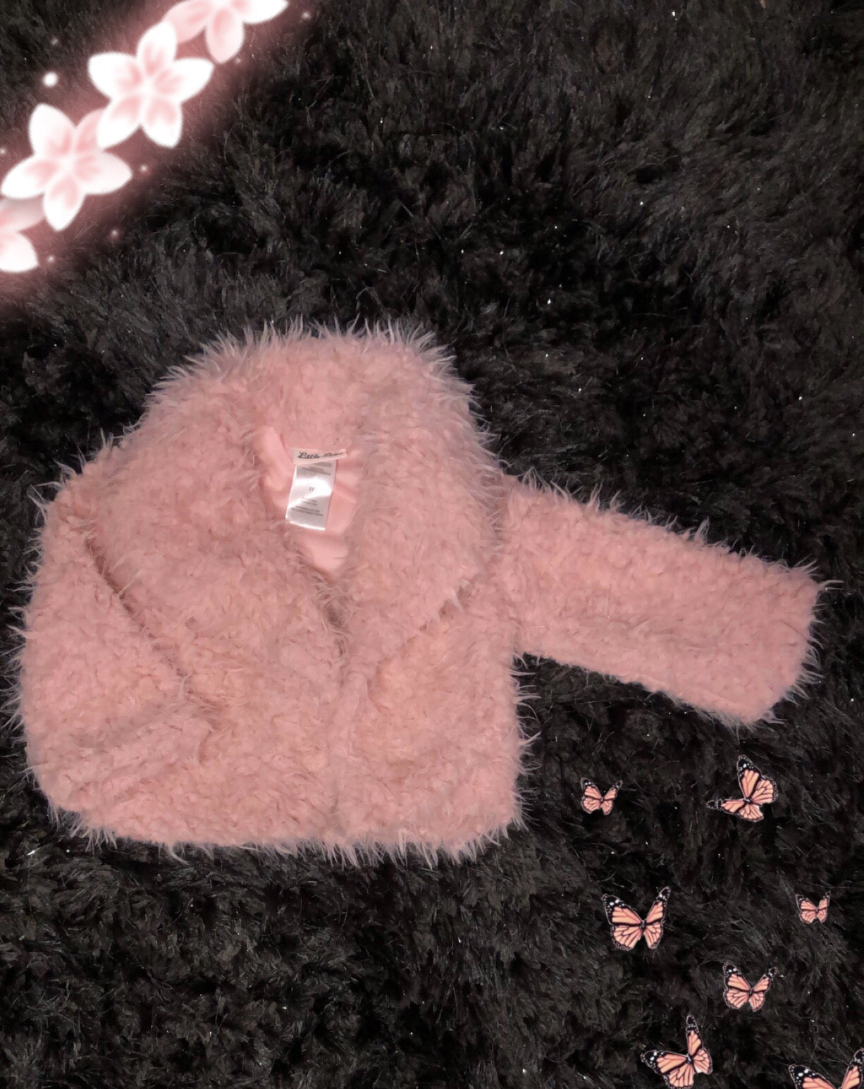 Mommy & Me Pink Faux Fur Cropped Jacket