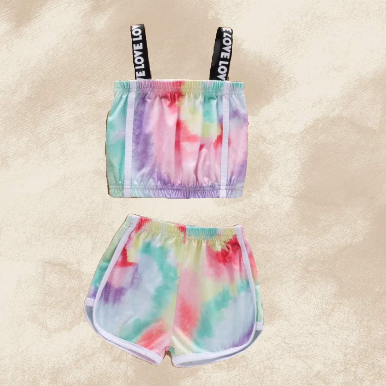 Baby Girl 2pc Rainbow Tye Dye